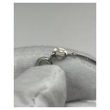 Beautiful 925 Sterling Silver & Purple Glass Pendant Necklace & Matching Earrings (16-inch Chain)