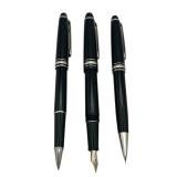 Montblanc Meisterstuck Pix 18K Gold 750 4810 Fountain Pen, Ballpoint Pen, and Mechanical Pencil Set