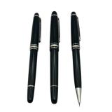 Montblanc Meisterstuck Pix 18K Gold 750 4810 Fountain Pen, Ballpoint Pen, and Mechanical Pencil Set