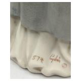 Rare 1970 Cybis 14" Bisque Porcelain Katharine Hepburn Queen Eleanor of Aquitaine Figurine #574