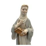Rare 1970 Cybis 14" Bisque Porcelain Katharine Hepburn Queen Eleanor of Aquitaine Figurine #574