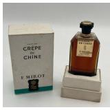 Rare Vintage F. Millot CREPE DE CHINE 1/2 FL Oz Perfume with Original Retail Box
