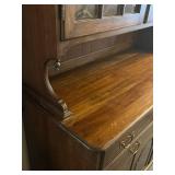 Vintage Pennsylvania House Cherry Dining Room Hutch & Base Buffet Cabinet (72" x 44" x 20")