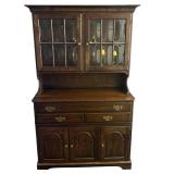 Vintage Pennsylvania House Cherry Dining Room Hutch & Base Buffet Cabinet (72" x 44" x 20")