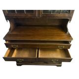 Vintage Pennsylvania House Cherry Dining Room Hutch & Base Buffet Cabinet (72" x 44" x 20")