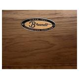 Vintage Brandt Furniture Company French Country Display Curio Cabinet with Working Light (67" x 24" x 11.5") - Bring Help To Remove