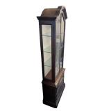 Vintage Brandt Furniture Company French Country Display Curio Cabinet with Working Light (67" x 24" x 11.5") - Bring Help To Remove