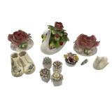 Neat Vintage Porcelain Collection - Coalport, Lenox, Commodore Candle Holders, Enesco, and More!