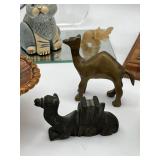Wonderful Vintage Collectibles Lot including Royal Worcester (England) Egg Coddlers, Brass Camels, Exotic Paperweight, and More!