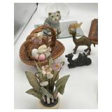 Wonderful Vintage Collectibles Lot including Royal Worcester (England) Egg Coddlers, Brass Camels, Exotic Paperweight, and More!