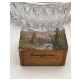 Vintage Collectibles - Vintage Jungfrau Trinket Box, Teapot, Porcelain Scottish Terriers, Studio Nova Glass Trinket Box, and More!