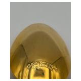 Vintage 1968 Cellini Romanesque Golden Flatware Set with Rose Handle