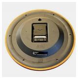 La Crosse Technology 12.5-inch Cherry Wood Atomic Wall Clock in Working Condition