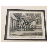 Nice Collection of Framed Wall Art - "Farm Yard" by Elizabeth Norton, Vicki Stromberg, and Galloping Horses (11.5" x 23.5" Frame)