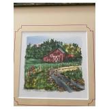 Nice Collection of Framed Wall Art - "Farm Yard" by Elizabeth Norton, Vicki Stromberg, and Galloping Horses (11.5" x 23.5" Frame)