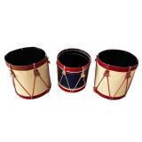 Vintage Drum Wastebasket Lot (11.75" and 11" Tall) - See Description