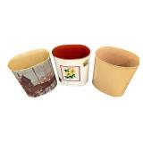 Vintage Metal Wastebasket Lot - Maid of Honor, Weibro Corp. - Approximately 13-inches Tall