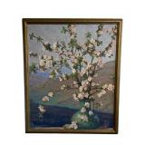 Original Tom Milton Wilder (1876 - 1956) Floral Oil Painting in 31" x 37" Frame