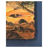 Original Christian Riso Oil Painting in 14" x 17" Frame