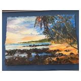 Original Christian Riso Oil Painting in 14" x 17" Frame