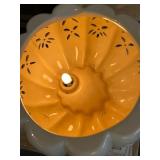 Vintage 11-inch Ceramic Pumpkin with Working Light