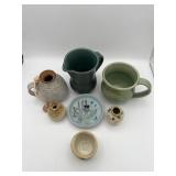 Beautiful Mix of Stoneware Pottery (Tallest Piece is 5")