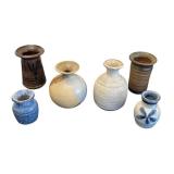 Beautiful Vintage Stoneware Pottery Collection (Tallest is 5")