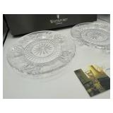 Waterford Crystal The Millenium Collection 8" Plates in Like New Condition