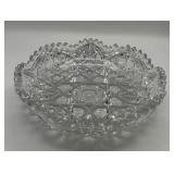 Corning J Hoane & Co Cut Early American Brilliant Crystal 9-inch Bowl, 2.25-inches tall