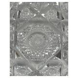 Corning J Hoane & Co Cut Early American Brilliant Crystal 9-inch Bowl, 2.25-inches tall