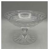 Vintage Waterford Crystal "Glandore" Round Footed Pedestal Compote (6" diameter x 2.75" tall)