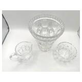 Vintage Cut Crystal Vase (6.5" tall) and More!