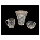 Vintage Cut Crystal Vase (6.5" tall) and More!