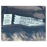 Vintage North King Muskrat Fur Hat (Union Made in USA) in Nice Condition