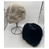 Vintage Fur Hats - Lord & Taylor Salon (Size 22) and Gotham (Size 22.5) in Nice Condition