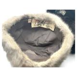 Vintage Fur Hats - Lord & Taylor Salon (Size 22) and Gotham (Size 22.5) in Nice Condition
