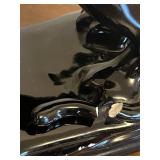 Royal Haeger MCM 11-inch Ceramic Black Panther on Base - Read Descripton