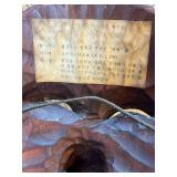 Antique Japanese Handcarved Wooden Articulated Kabuki Gyode Mask (6.5" x 10")