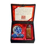 Vintage Chinese Carved SHOU SHAN Soap Stone Dragon Seal Stamp Set "Double Happiness"