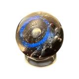 Vintage Limited Edition 1970 Caithess Terris & Holmes SATURN Paperweight No. 109/500 (2.5" Diameter) in Nice Condition