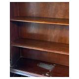 Vintage Monitor Furniture Co. Solid Cherry Traditional Style 36" Secretary Desk with Pediment Display Bookcase (83.5" T x 36" W x 20.5" D)