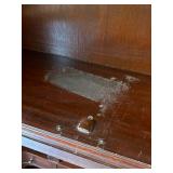 Vintage Monitor Furniture Co. Solid Cherry Traditional Style 36" Secretary Desk with Pediment Display Bookcase (83.5" T x 36" W x 20.5" D)