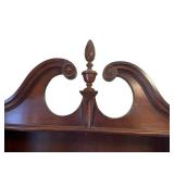 Vintage Monitor Furniture Co. Solid Cherry Traditional Style 36" Secretary Desk with Pediment Display Bookcase (83.5" T x 36" W x 20.5" D)