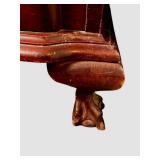 Vintage Monitor Furniture Co. Solid Cherry Traditional Style 36" Secretary Desk with Pediment Display Bookcase (83.5" T x 36" W x 20.5" D)