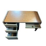 Rolling Office Desk (47.5" W x 25" T x 24" D) - Bring Help to Remove