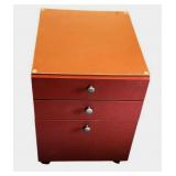 Rolling Mobile Desk Storage Unit (19.75" W x 25.5" T x 23.5" D)