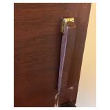 Vintage Solid Wood Rolling Game Table (32.5" W x 27" T x 16" D)