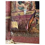 Large Vintage KARASTAN (135.5" x 165") Red Sarouk #785 Wool Pile Rug - See Description