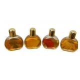 Huge Perfume Lot including Chanel No. 5 & Vintage Sterling Silver Mexico Perfume Snuff Bottle with Red Top