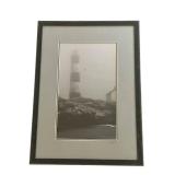 Framed and Signed Nancy Brenny Lighthouse Photograph (18.5" x 25.5")